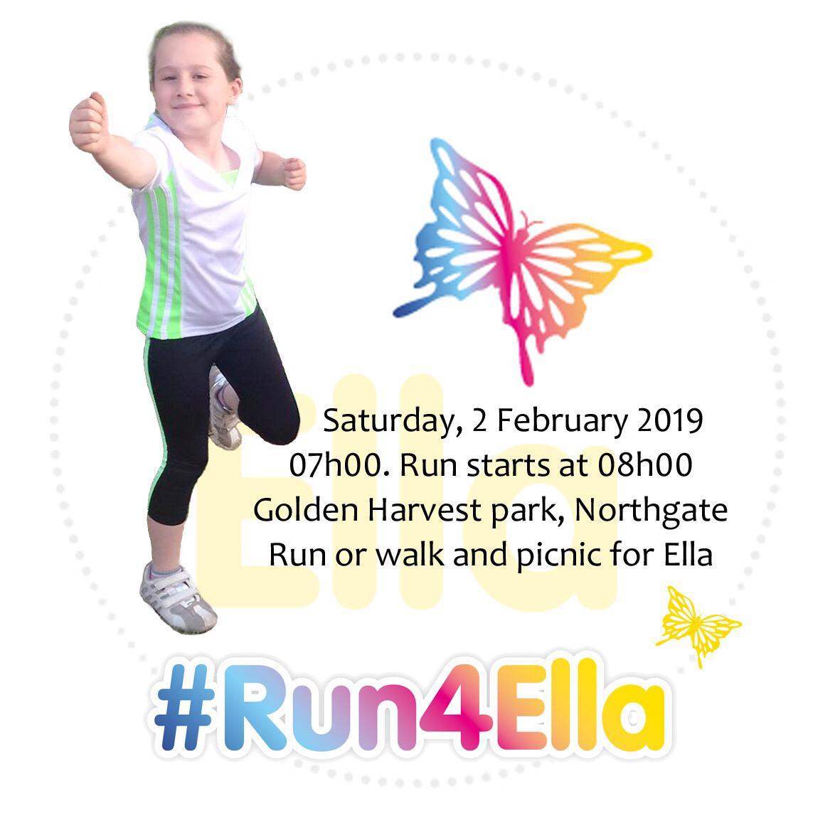 If you feel like some exercise on Saturday please consider doing this wonderful #Run4Ella