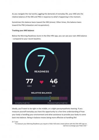 Track your ANS Balance1