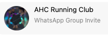 AHC Running Club Invite