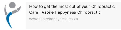 Get the most out of your Chiro care